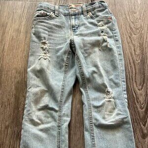 Boys Levi’s Performance 511 Slim Size 7 Regular Distressed Light Wash